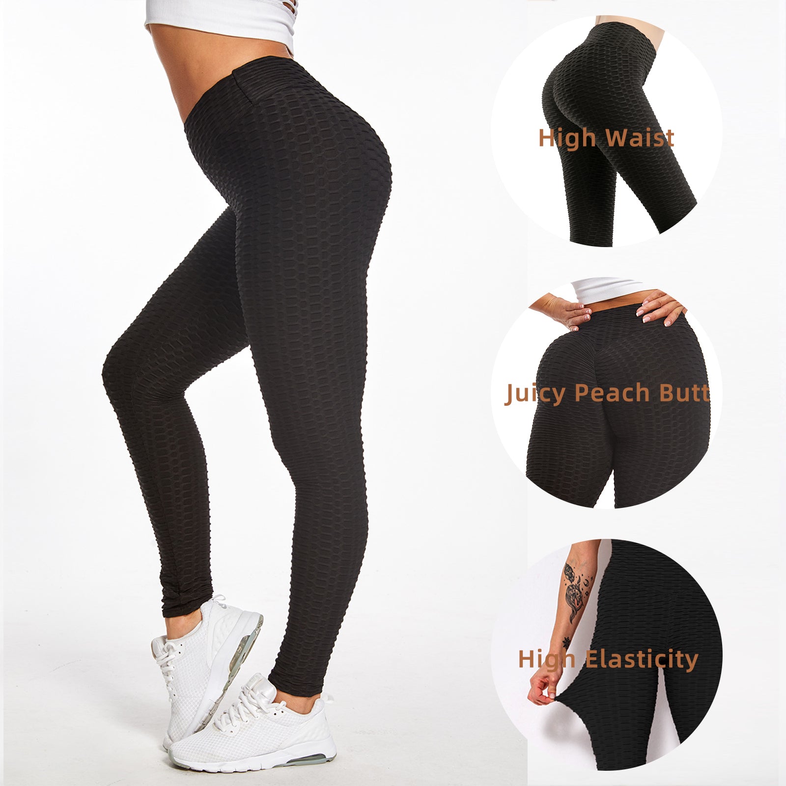 FYMIJJ Leggings, Sports Leggings Push Up Women's Seamless Yoga Pants Leggings  Anti Cellulite Gym Tights High Waist Fitness Leggings : Amazon.de: Fashion